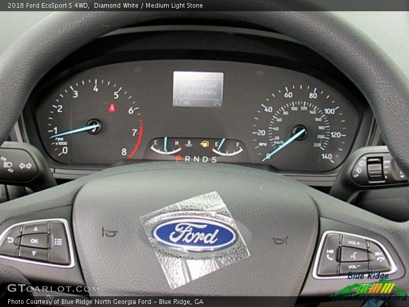 Diamond White / Medium Light Stone 2018 Ford EcoSport S 4WD