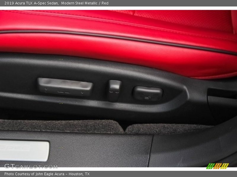 Modern Steel Metallic / Red 2019 Acura TLX A-Spec Sedan