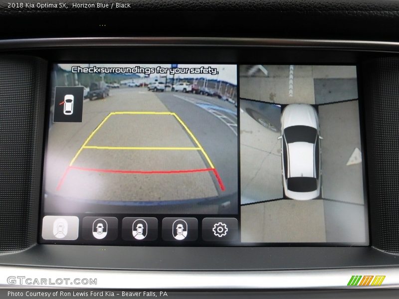 Horizon Blue / Black 2018 Kia Optima SX
