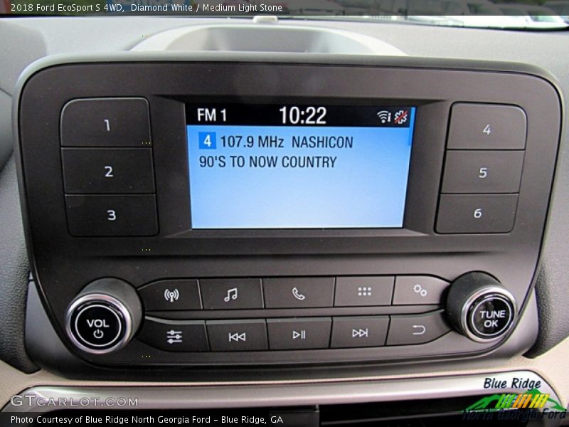 Diamond White / Medium Light Stone 2018 Ford EcoSport S 4WD