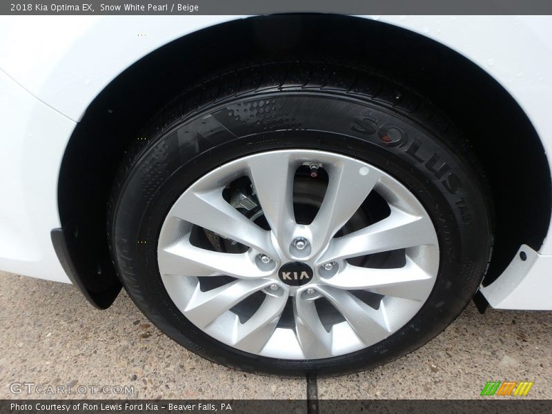Snow White Pearl / Beige 2018 Kia Optima EX