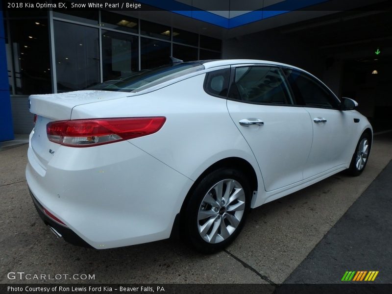 Snow White Pearl / Beige 2018 Kia Optima EX