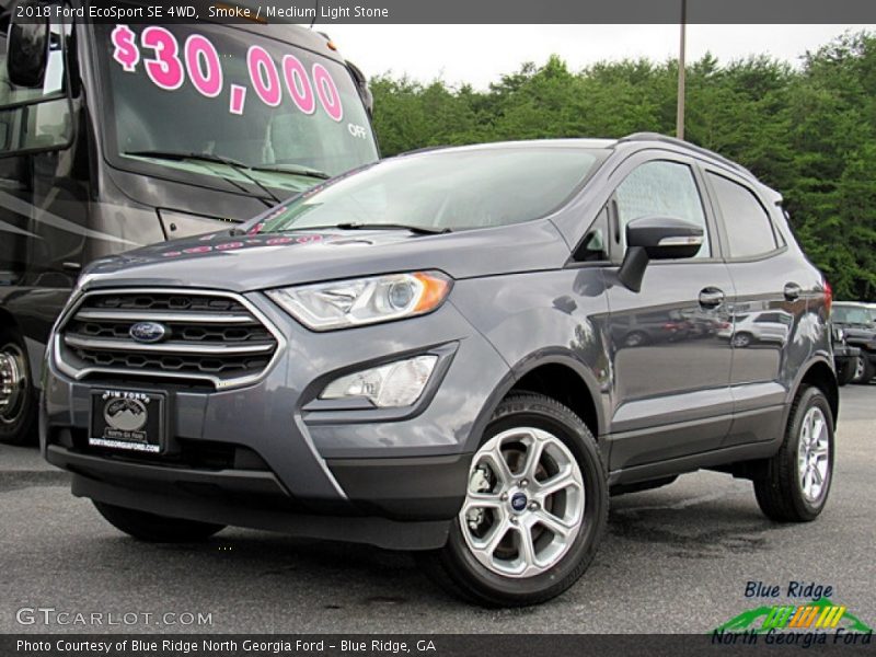 Smoke / Medium Light Stone 2018 Ford EcoSport SE 4WD