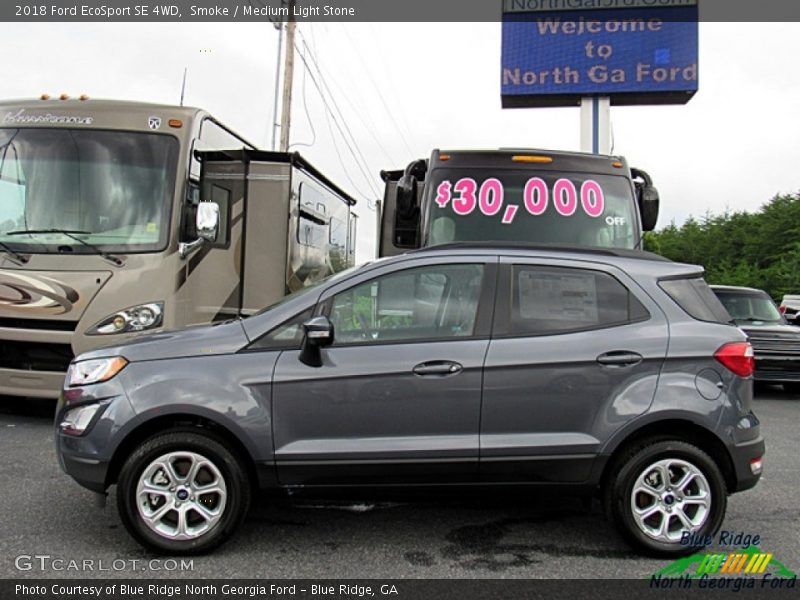 Smoke / Medium Light Stone 2018 Ford EcoSport SE 4WD