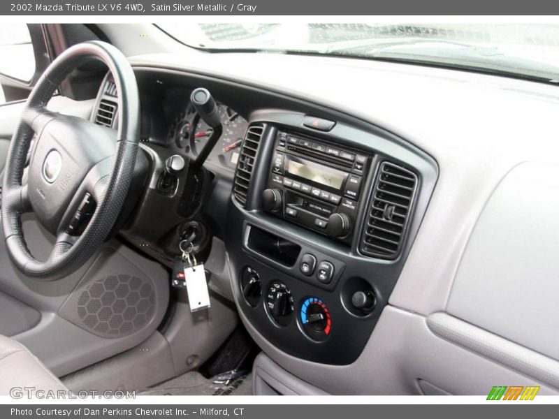 Satin Silver Metallic / Gray 2002 Mazda Tribute LX V6 4WD
