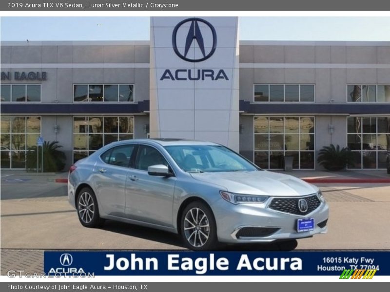 Lunar Silver Metallic / Graystone 2019 Acura TLX V6 Sedan