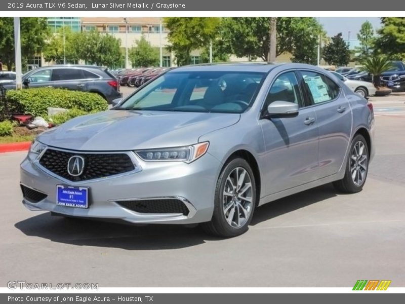 Lunar Silver Metallic / Graystone 2019 Acura TLX V6 Sedan