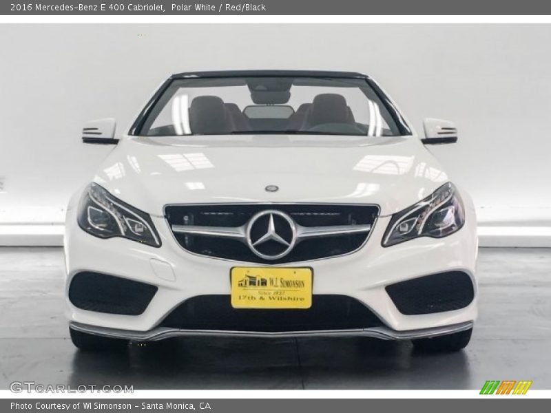 Polar White / Red/Black 2016 Mercedes-Benz E 400 Cabriolet