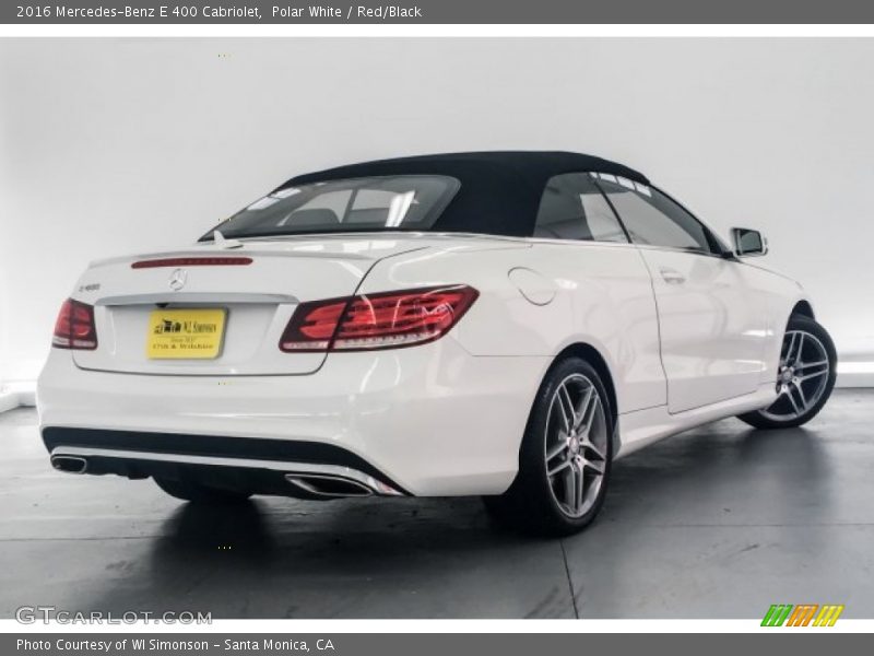 Polar White / Red/Black 2016 Mercedes-Benz E 400 Cabriolet