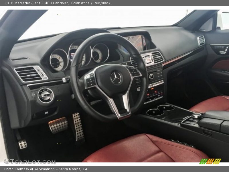 Polar White / Red/Black 2016 Mercedes-Benz E 400 Cabriolet