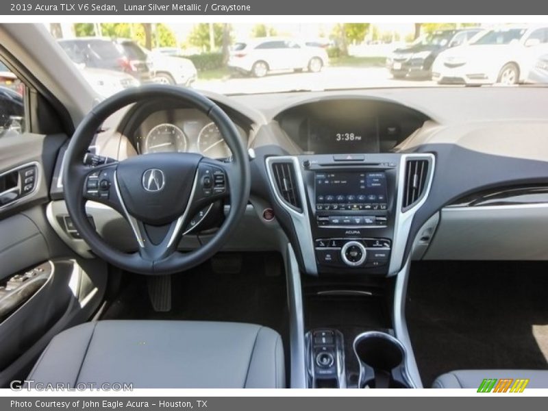 Lunar Silver Metallic / Graystone 2019 Acura TLX V6 Sedan