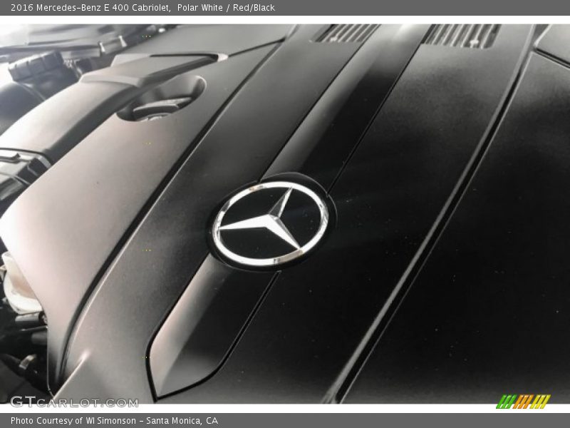 Polar White / Red/Black 2016 Mercedes-Benz E 400 Cabriolet