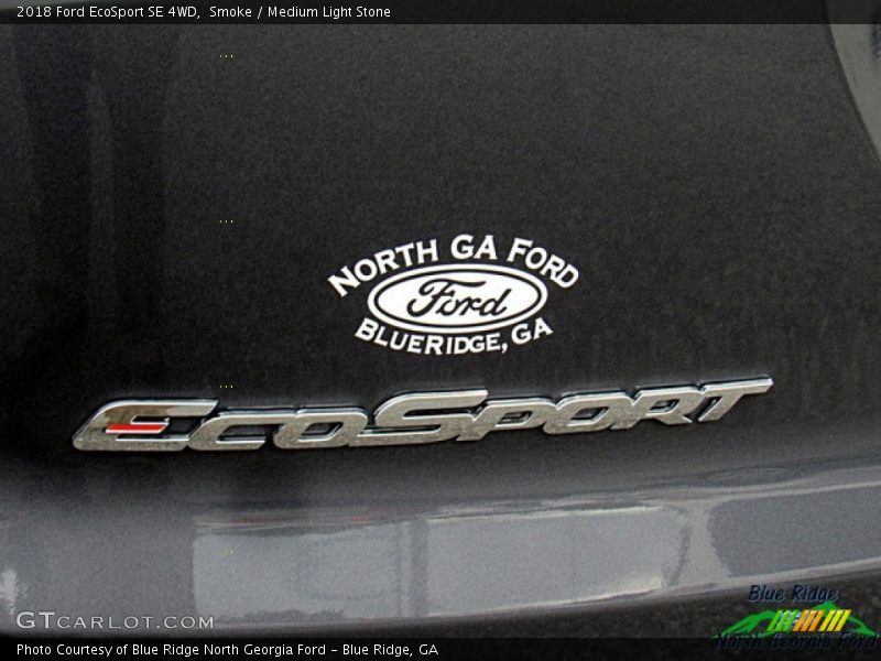 Smoke / Medium Light Stone 2018 Ford EcoSport SE 4WD