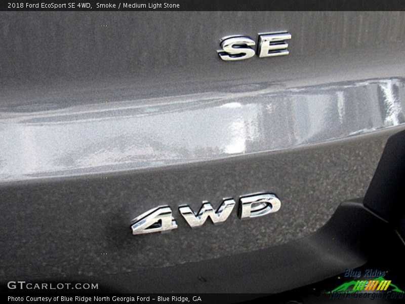 Smoke / Medium Light Stone 2018 Ford EcoSport SE 4WD