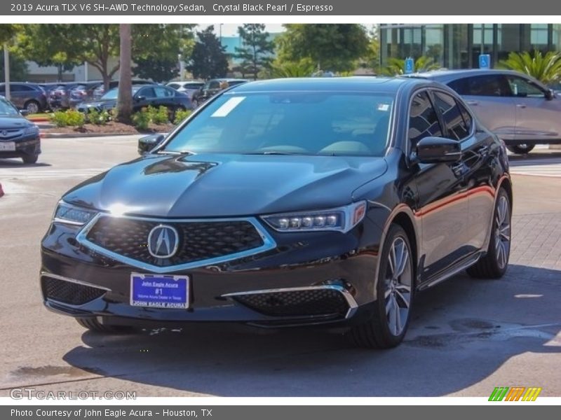 Crystal Black Pearl / Espresso 2019 Acura TLX V6 SH-AWD Technology Sedan