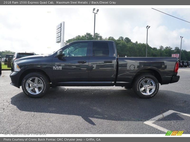 Maximum Steel Metallic / Black/Diesel Gray 2018 Ram 1500 Express Quad Cab