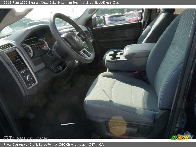 Maximum Steel Metallic / Black/Diesel Gray 2018 Ram 1500 Express Quad Cab