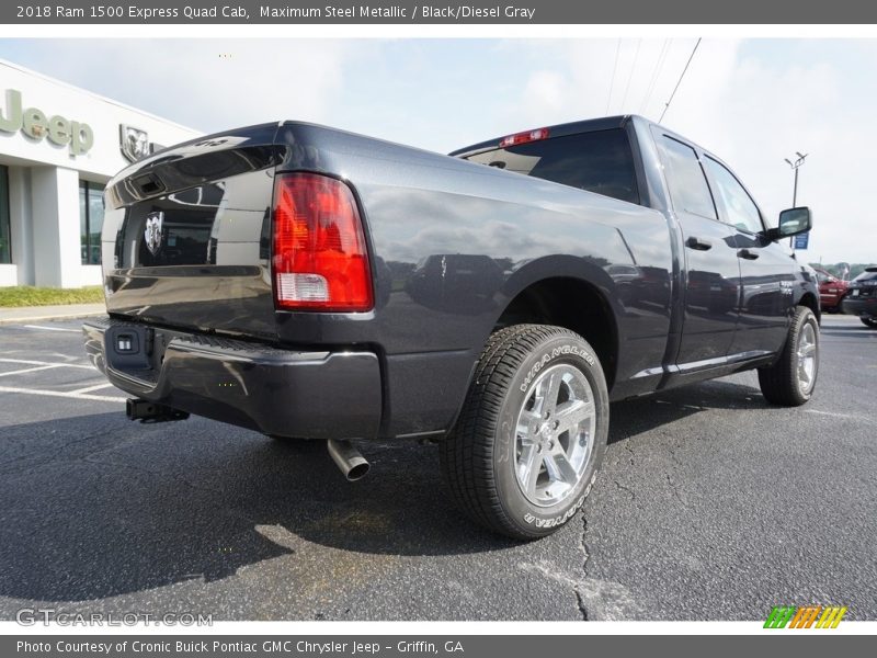 Maximum Steel Metallic / Black/Diesel Gray 2018 Ram 1500 Express Quad Cab