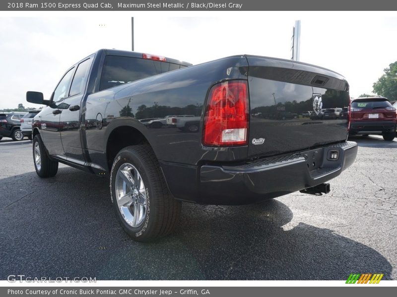 Maximum Steel Metallic / Black/Diesel Gray 2018 Ram 1500 Express Quad Cab