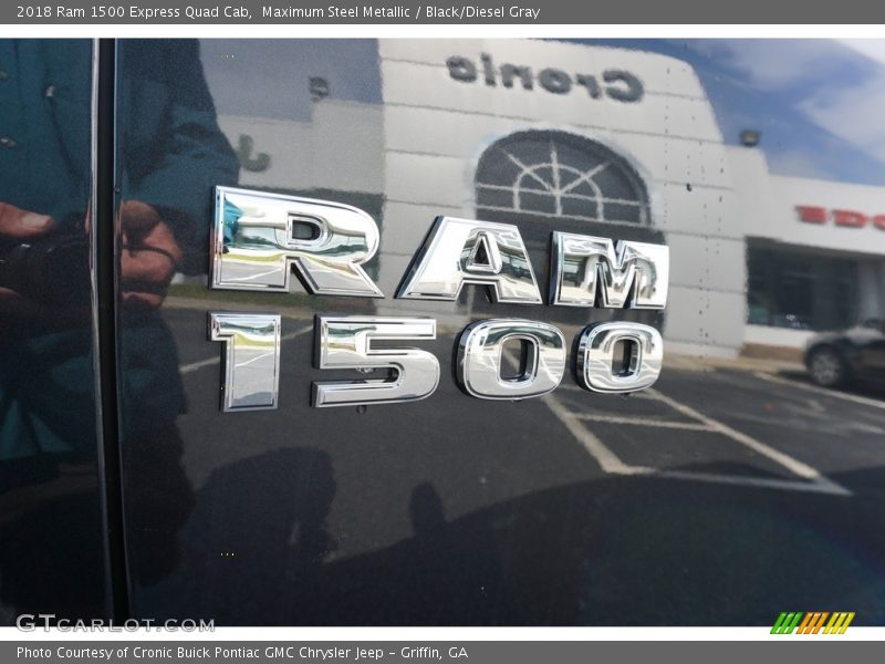 Maximum Steel Metallic / Black/Diesel Gray 2018 Ram 1500 Express Quad Cab