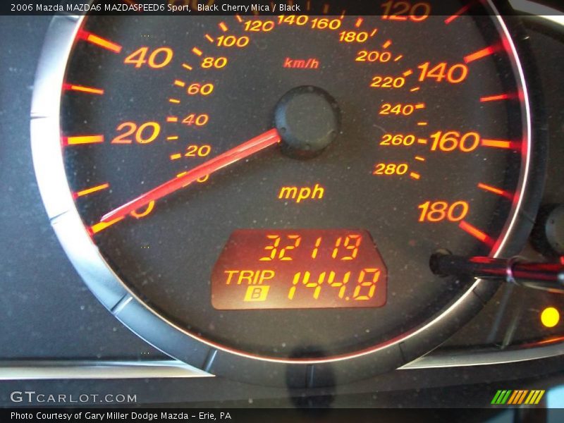 Black Cherry Mica / Black 2006 Mazda MAZDA6 MAZDASPEED6 Sport