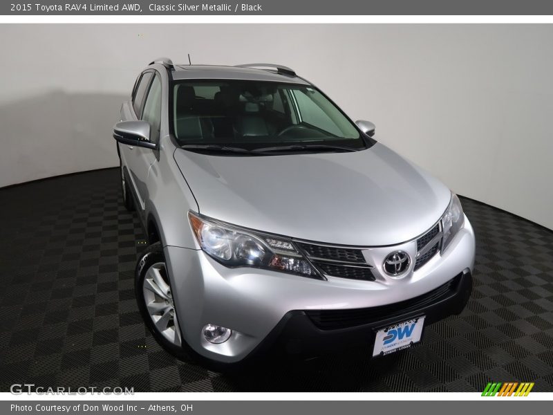 Classic Silver Metallic / Black 2015 Toyota RAV4 Limited AWD