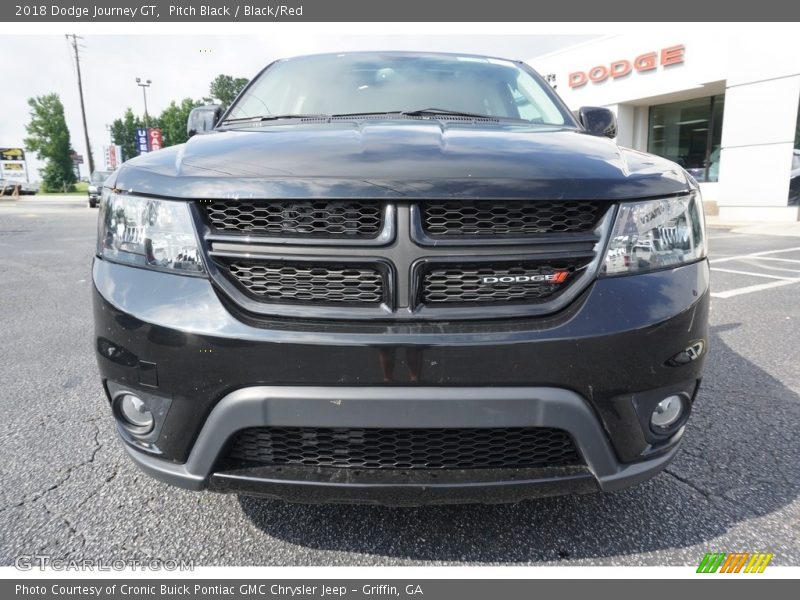 Pitch Black / Black/Red 2018 Dodge Journey GT