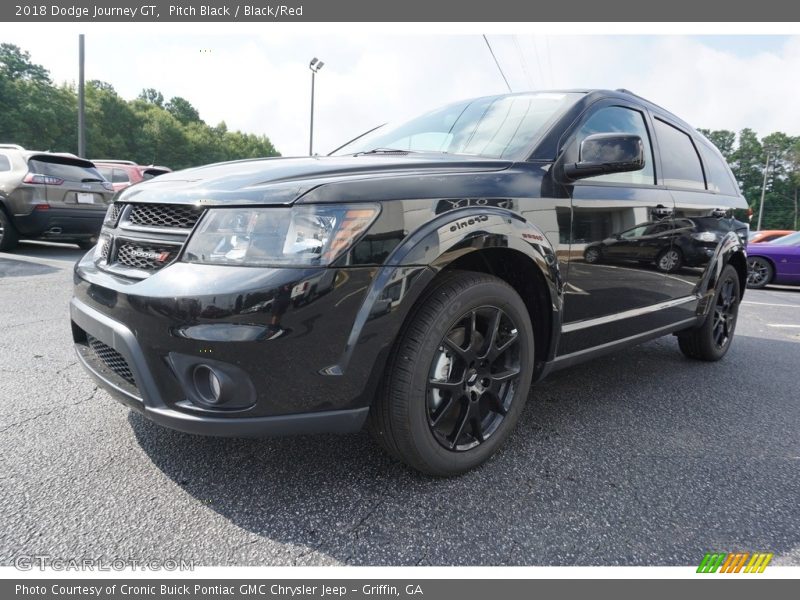 Pitch Black / Black/Red 2018 Dodge Journey GT