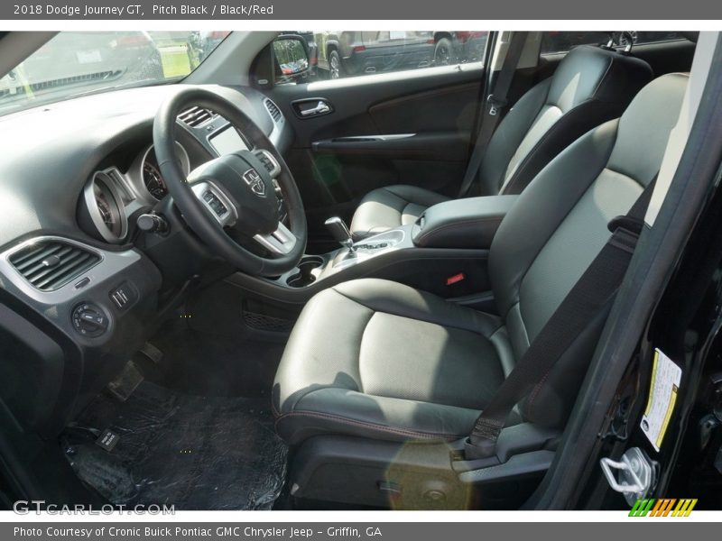 Pitch Black / Black/Red 2018 Dodge Journey GT