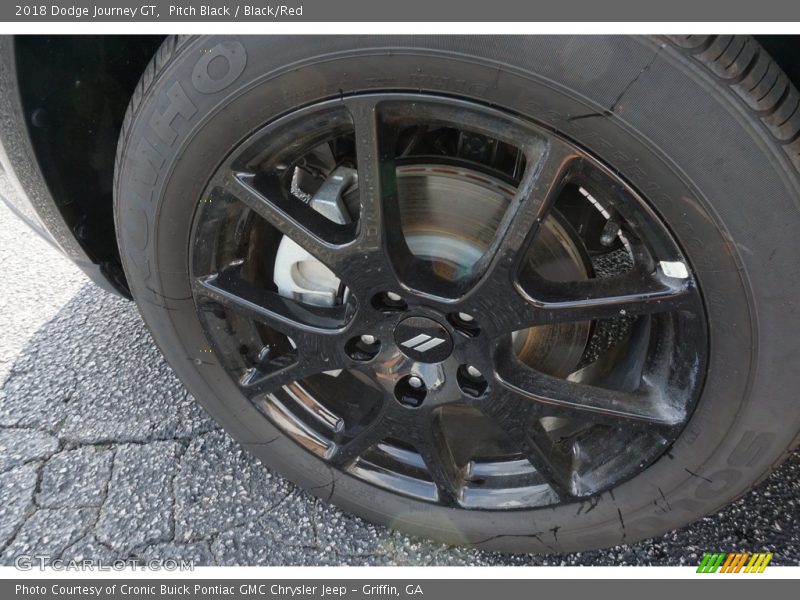 Pitch Black / Black/Red 2018 Dodge Journey GT