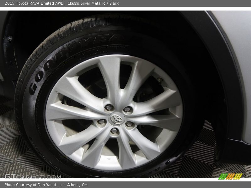 Classic Silver Metallic / Black 2015 Toyota RAV4 Limited AWD