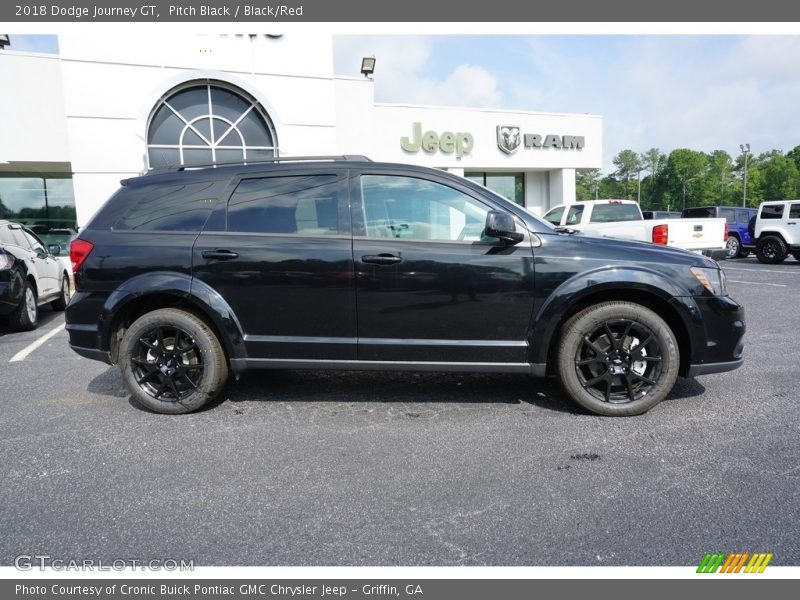 Pitch Black / Black/Red 2018 Dodge Journey GT