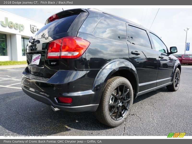 Pitch Black / Black/Red 2018 Dodge Journey GT