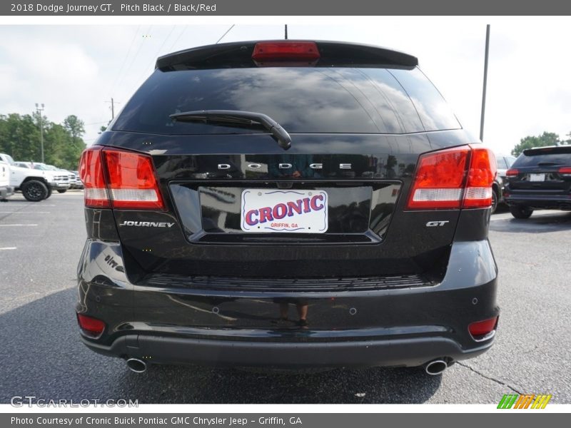 Pitch Black / Black/Red 2018 Dodge Journey GT