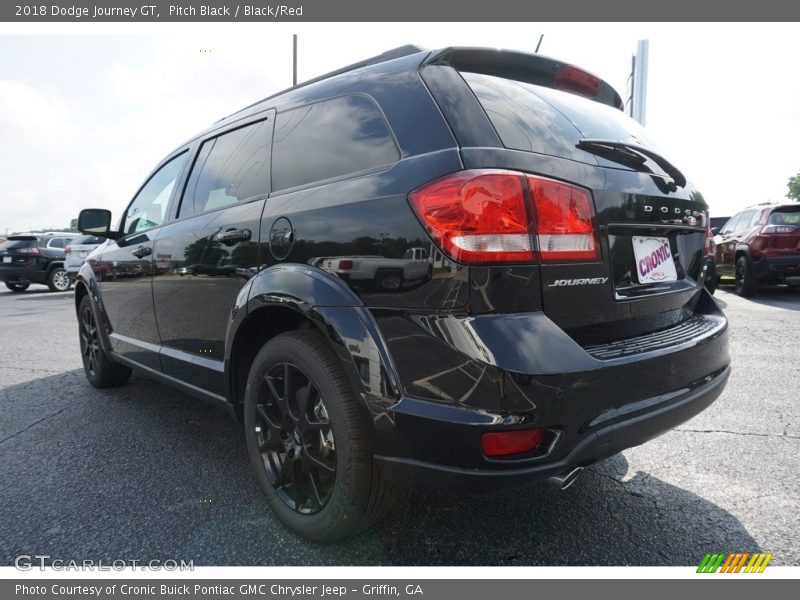 Pitch Black / Black/Red 2018 Dodge Journey GT