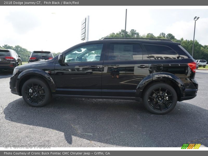 Pitch Black / Black/Red 2018 Dodge Journey GT