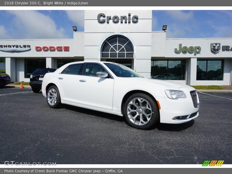 Bright White / Indigo/Linen 2018 Chrysler 300 C