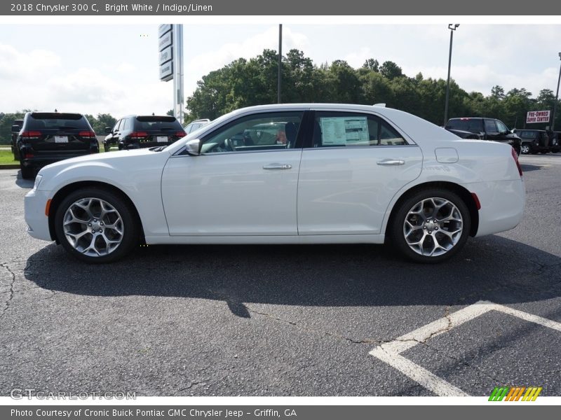 Bright White / Indigo/Linen 2018 Chrysler 300 C