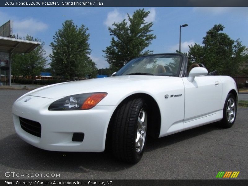 Grand Prix White / Tan 2003 Honda S2000 Roadster
