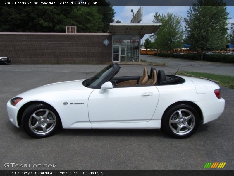 Grand Prix White / Tan 2003 Honda S2000 Roadster