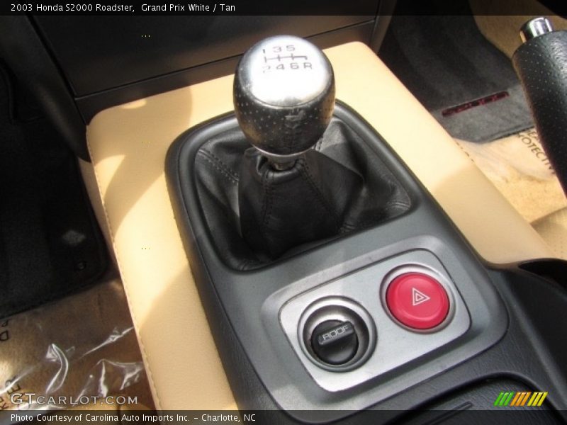 Grand Prix White / Tan 2003 Honda S2000 Roadster