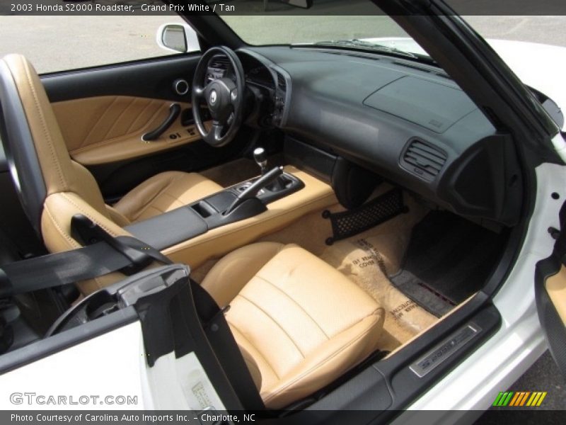 Grand Prix White / Tan 2003 Honda S2000 Roadster