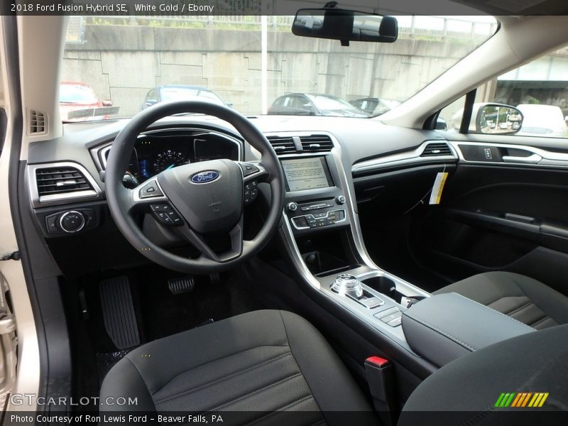 White Gold / Ebony 2018 Ford Fusion Hybrid SE