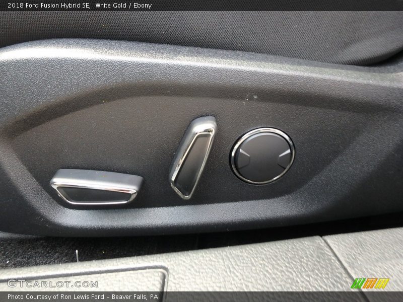 White Gold / Ebony 2018 Ford Fusion Hybrid SE