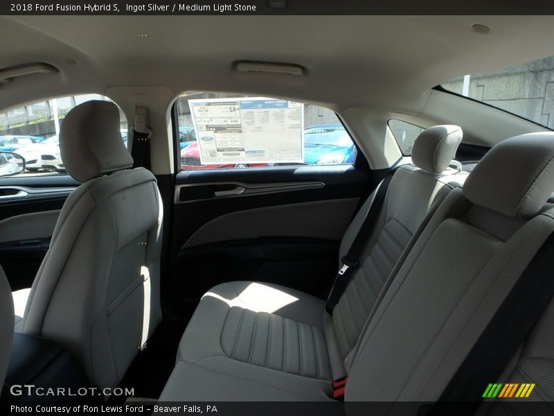 Ingot Silver / Medium Light Stone 2018 Ford Fusion Hybrid S