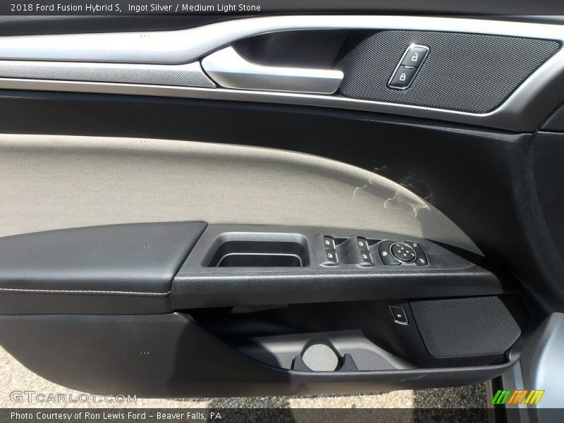 Ingot Silver / Medium Light Stone 2018 Ford Fusion Hybrid S