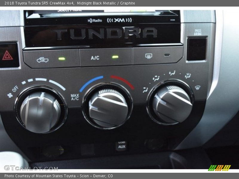 Midnight Black Metallic / Graphite 2018 Toyota Tundra SR5 CrewMax 4x4