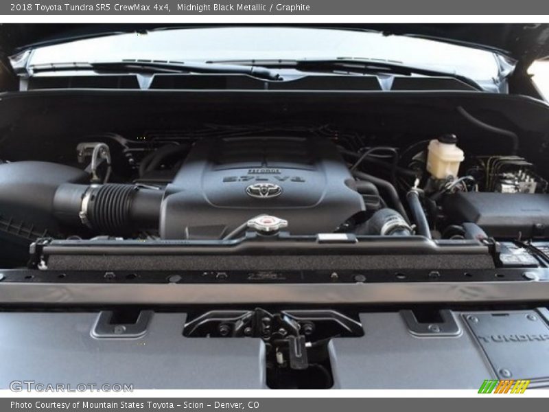 Midnight Black Metallic / Graphite 2018 Toyota Tundra SR5 CrewMax 4x4