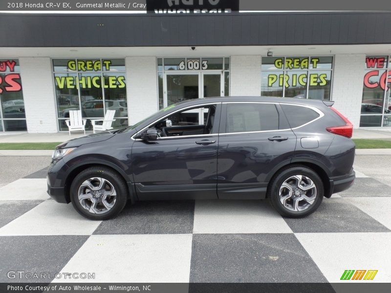Gunmetal Metallic / Gray 2018 Honda CR-V EX