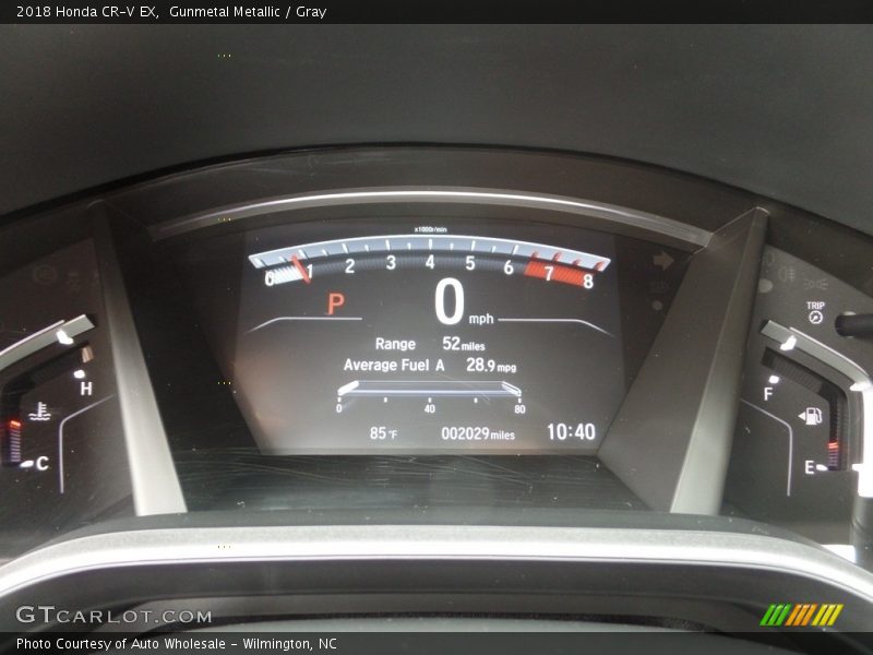Gunmetal Metallic / Gray 2018 Honda CR-V EX